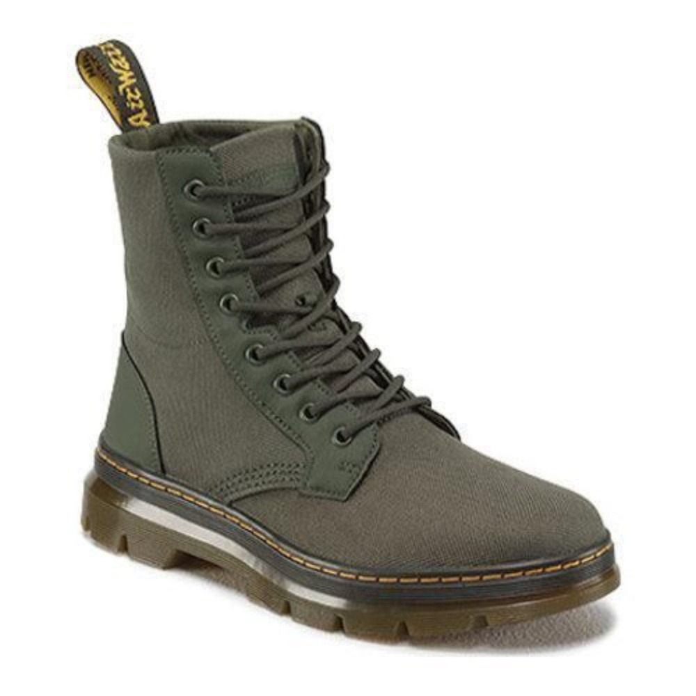 Doc Marten Nylon Green Boots